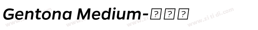 Gentona Medium字体转换